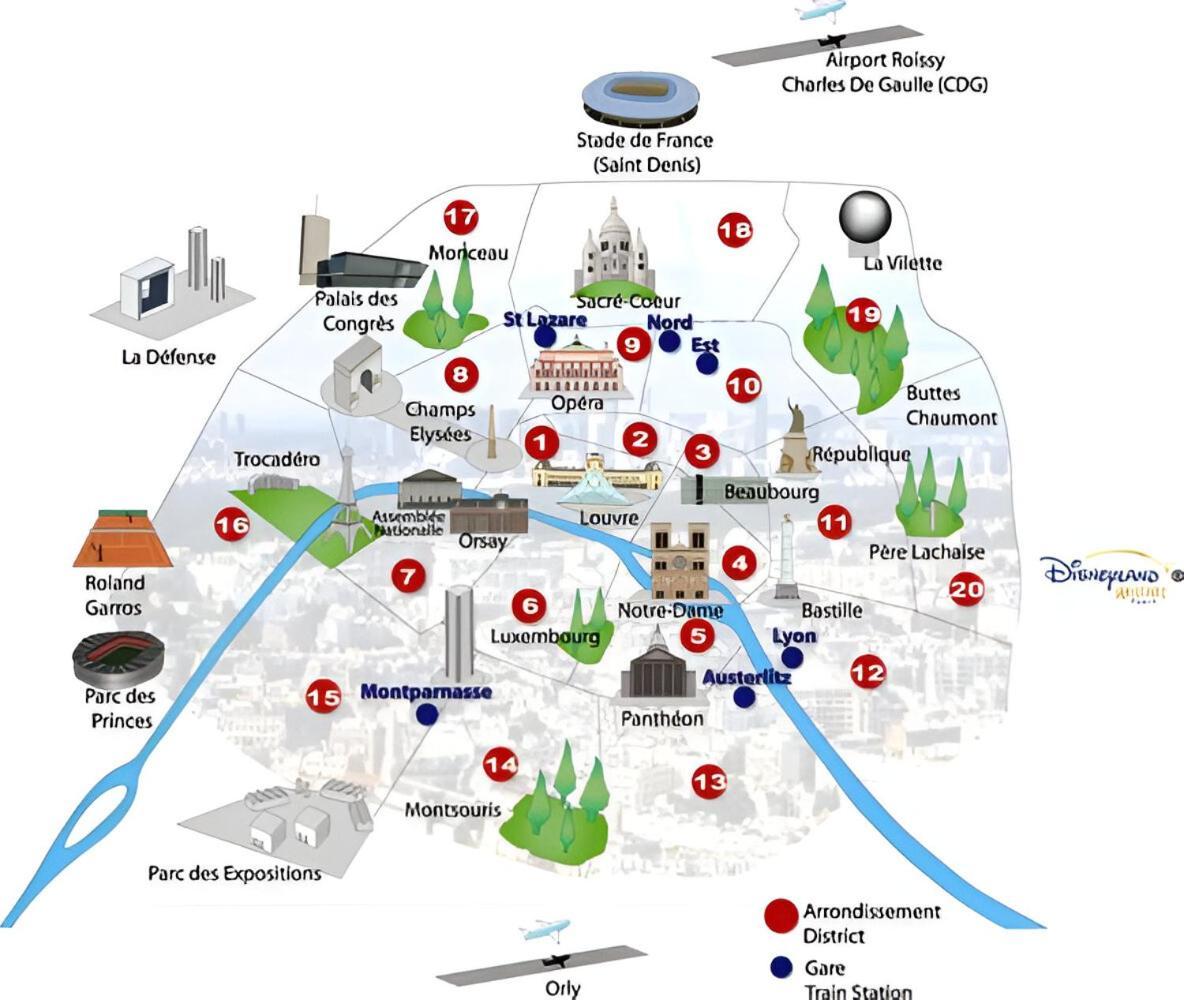 Escale-Marne Fr - 202 - Free Parking - Free Luggage Storage - All Equipped - Linen Included - Washing Machine - 10Mn Walk Metro 8 - Rer A - Panoramic View - From 1 To 14 Guests Мезонз-Альфор Екстер'єр фото