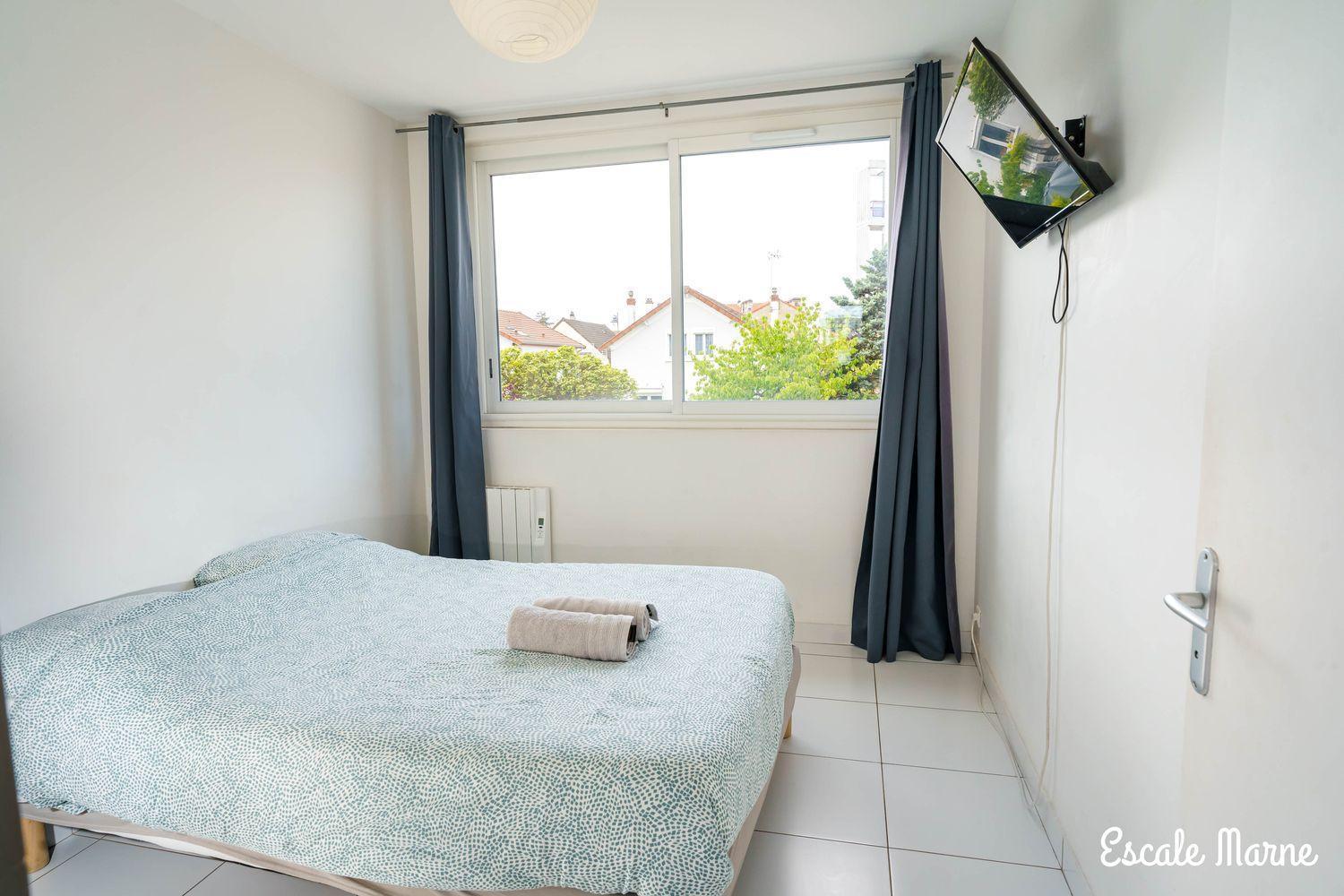 Escale-Marne Fr - 202 - Free Parking - Free Luggage Storage - All Equipped - Linen Included - Washing Machine - 10Mn Walk Metro 8 - Rer A - Panoramic View - From 1 To 14 Guests Мезонз-Альфор Номер фото